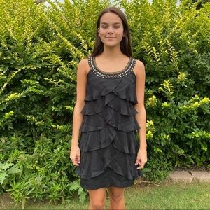Signature by Robbie Bee Black Ruffles layered 4P